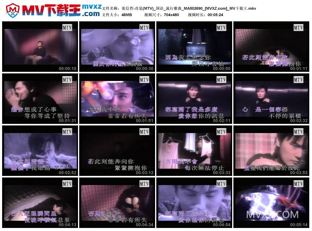 张信哲-直觉(MTV)_国语_流行歌曲_MA502690